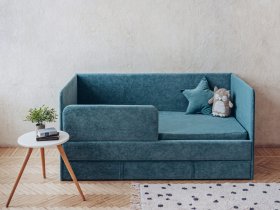 Диван-кровать Happy (бирюзовый) в Пеледуе - peleduj.mebel-nsk.ru | фото