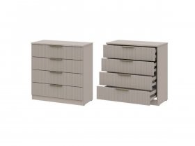 Комод 4 ящика (МДФ) Эккервуд (меланж) в Пеледуе - peleduj.mebel-nsk.ru | фото