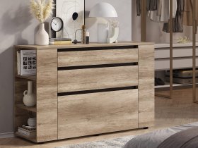 Комод КМ-06 Энигма (венге/дуб каньон) в Пеледуе - peleduj.mebel-nsk.ru | фото