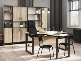 Комплект Гермес лофт (дуб крафт серый) в Пеледуе - peleduj.mebel-nsk.ru | фото