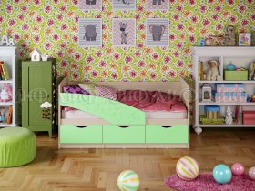 Кровать детская Бабочки 1,8 м в Пеледуе - peleduj.mebel-nsk.ru | фото