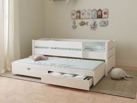 Кровать двухуровневая с ящиками «Лапландия» в Пеледуе - peleduj.mebel-nsk.ru | фото