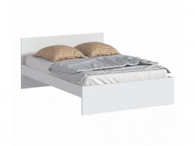 Кровать двуспальная 1,4м Бруклин СБ-3353 (белый) в Пеледуе - peleduj.mebel-nsk.ru | фото