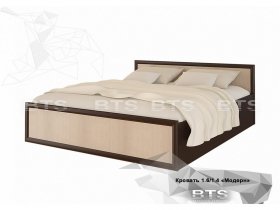 Кровать двуспальная 1,4м Модерн (BTS) в Пеледуе - peleduj.mebel-nsk.ru | фото