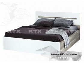 Кровать двуспальная 1,6 м  Наоми КР-11 в Пеледуе - peleduj.mebel-nsk.ru | фото