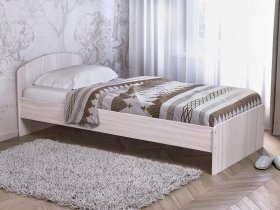 Кровать односпальная 80 с низкой спинкой (ясень шимо светлый) в Пеледуе - peleduj.mebel-nsk.ru | фото