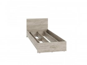 Кровать односпальная КР-080 Ронда (дуб крафт серый) в Пеледуе - peleduj.mebel-nsk.ru | фото