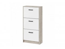 Обувница ОБ-2 Вега (дуб крафт серый/белый) в Пеледуе - peleduj.mebel-nsk.ru | фото