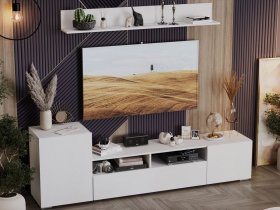 Стенка «Сильвия» (белый ясень) в Пеледуе - peleduj.mebel-nsk.ru | фото