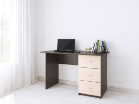 Стол письменный Сити-1 (венге/дуб молочный) в Пеледуе - peleduj.mebel-nsk.ru | фото