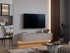 Тумба 2 Рич (кашемир/фрапучино матовый/черный) в Пеледуе - peleduj.mebel-nsk.ru | фото