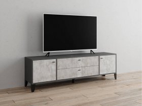 Тумба под ТВ Парус-10 (графит/мальта) в Пеледуе - peleduj.mebel-nsk.ru | фото